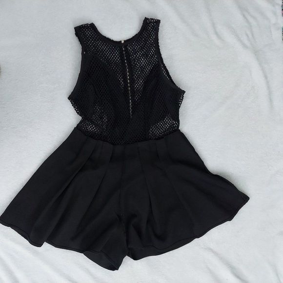 Luxxel Fish-net Wrap Romper, Small - Picture 13 of 15